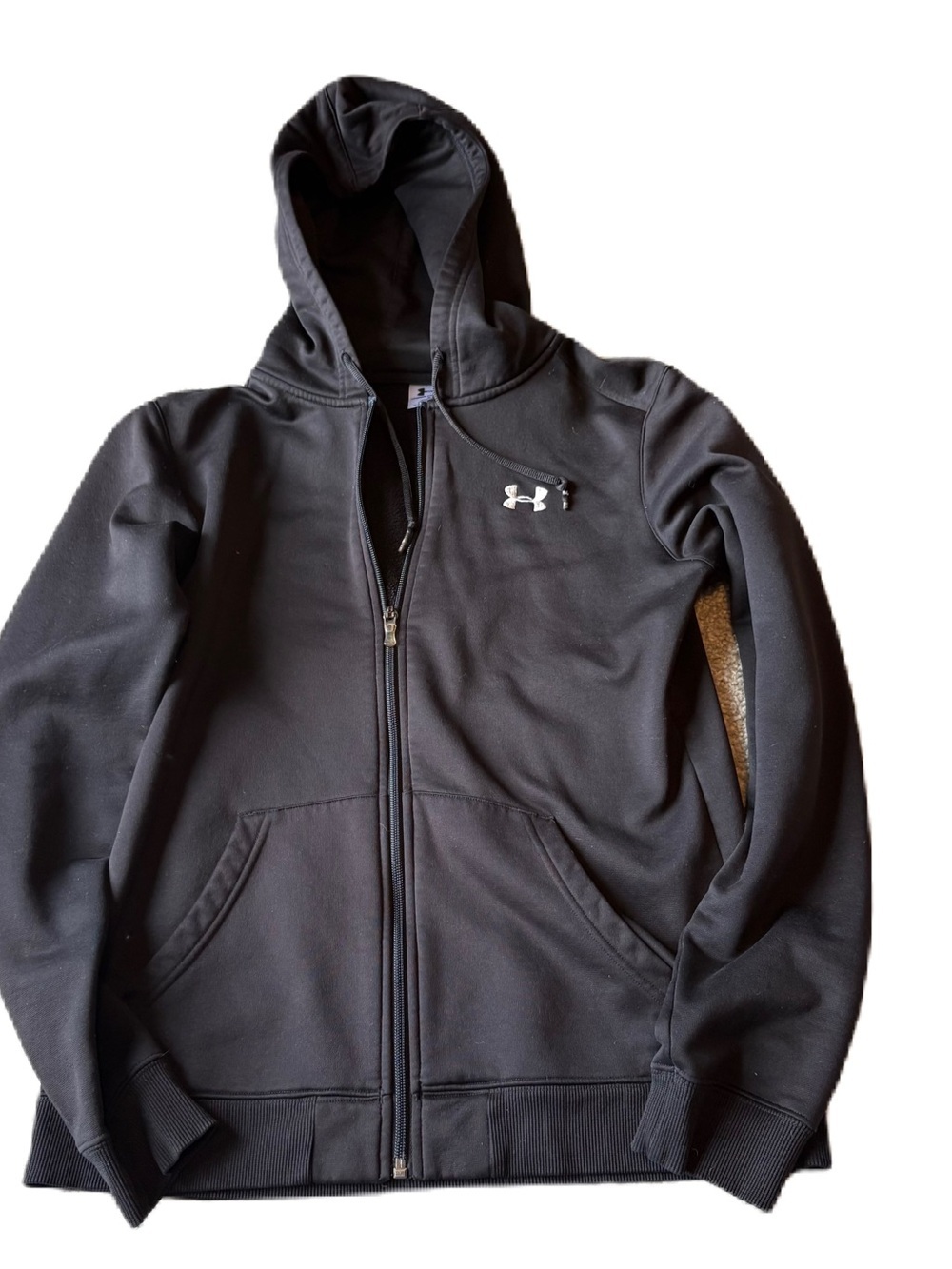 Under Armour Black Full-Zip Hooded Sweatshirt Medium Women’s